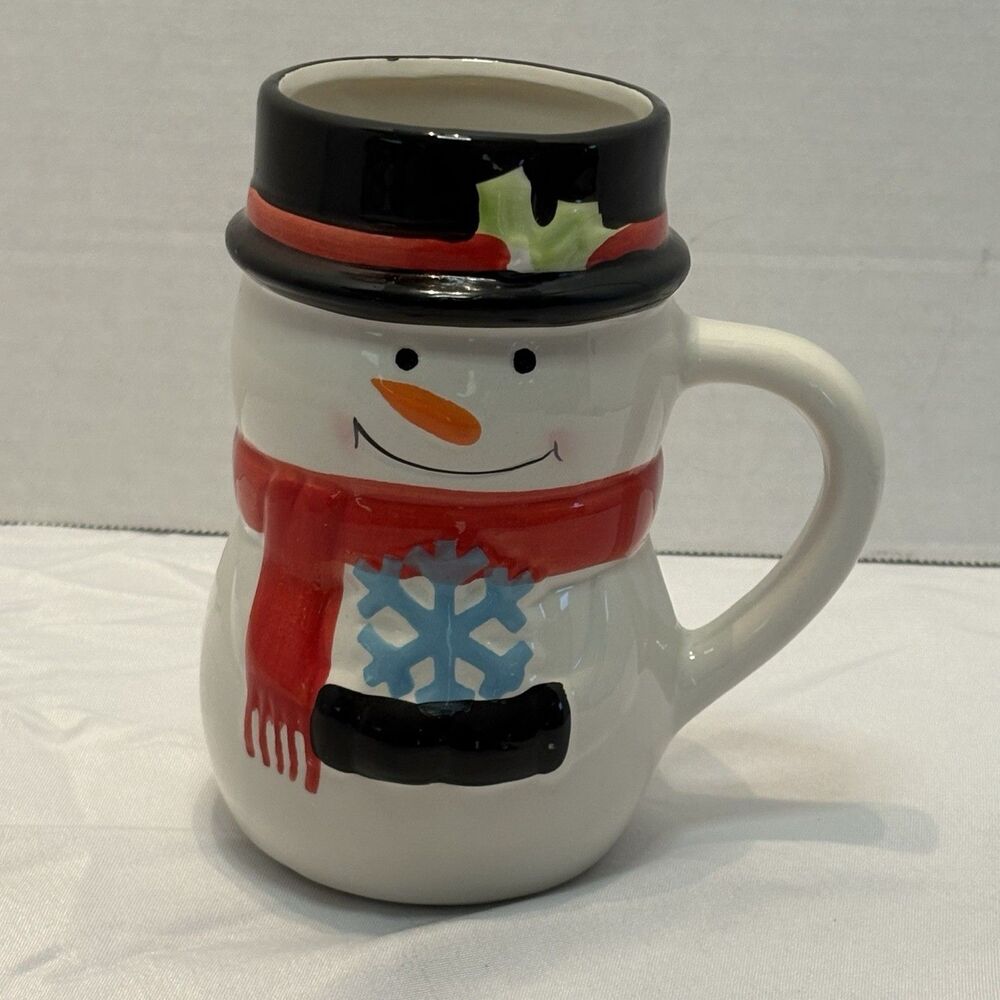 Bay Island Snowman Cocoa Coffee Mug Ceramic Winter Christmas Snowman